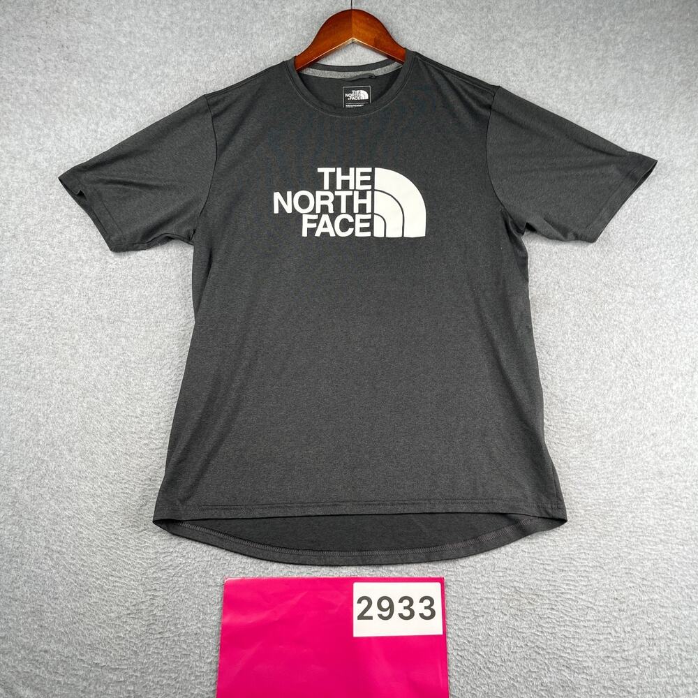 The North Face Graphic Print T Shirt Active Fit Gray Heather Mens Small
